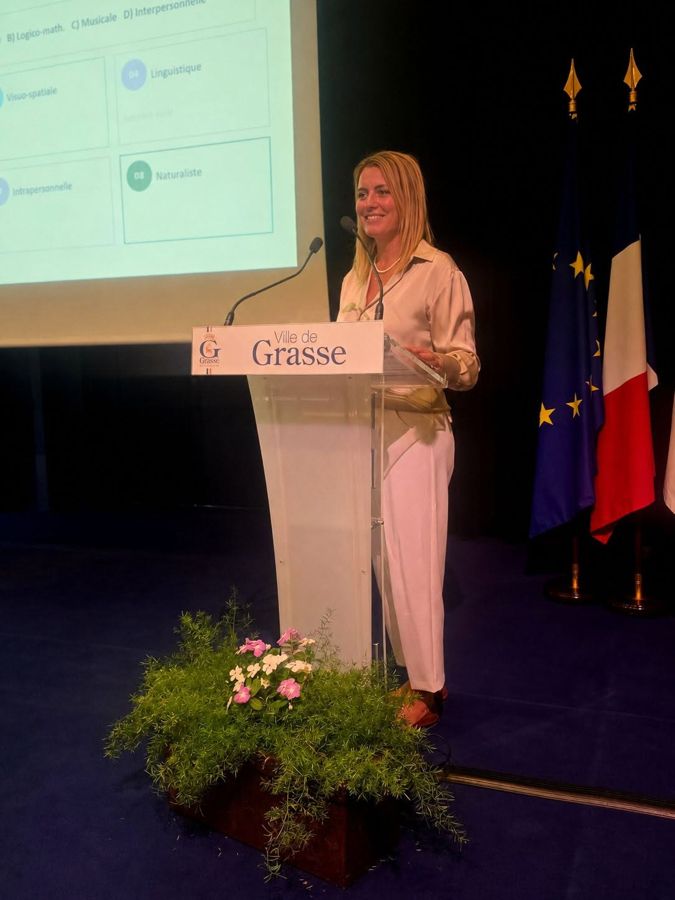 Laurence Rubio en conférence à Grasse